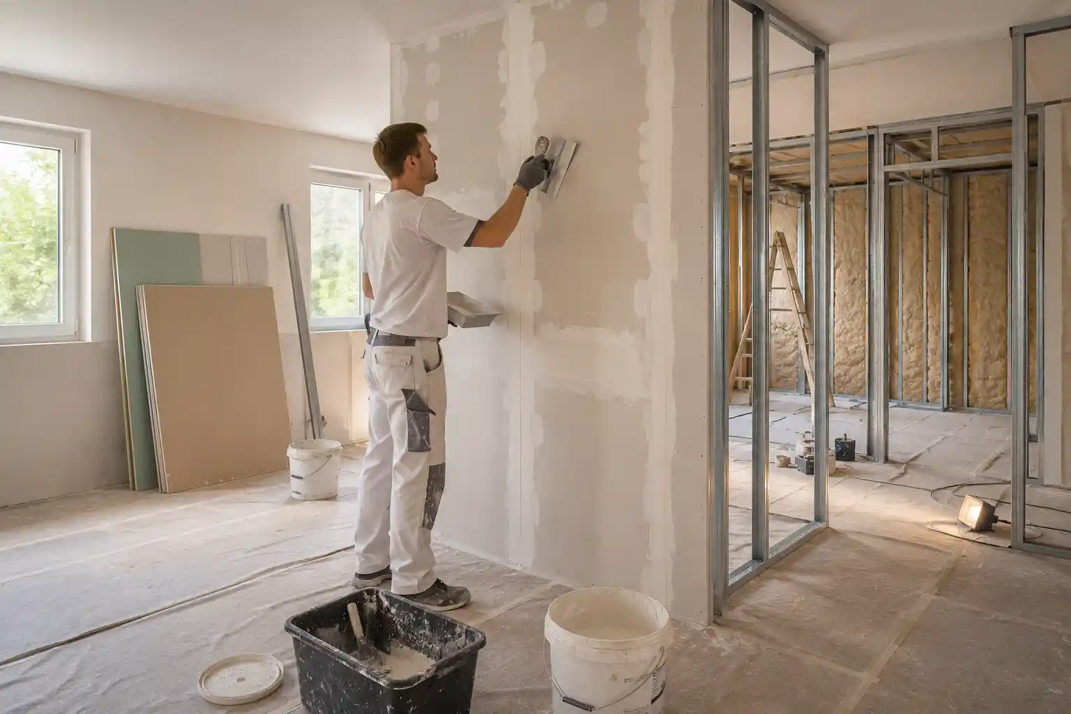 Raumwunder Trockenbau: neue Zimmer ohne großen Schmutz